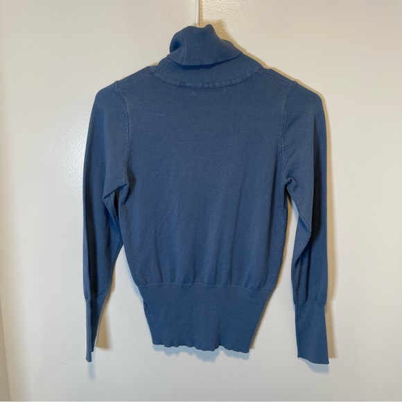 JJ Perfection Blue Turtleneck Sweater women’s‎ size medium - Picture 2 of 3